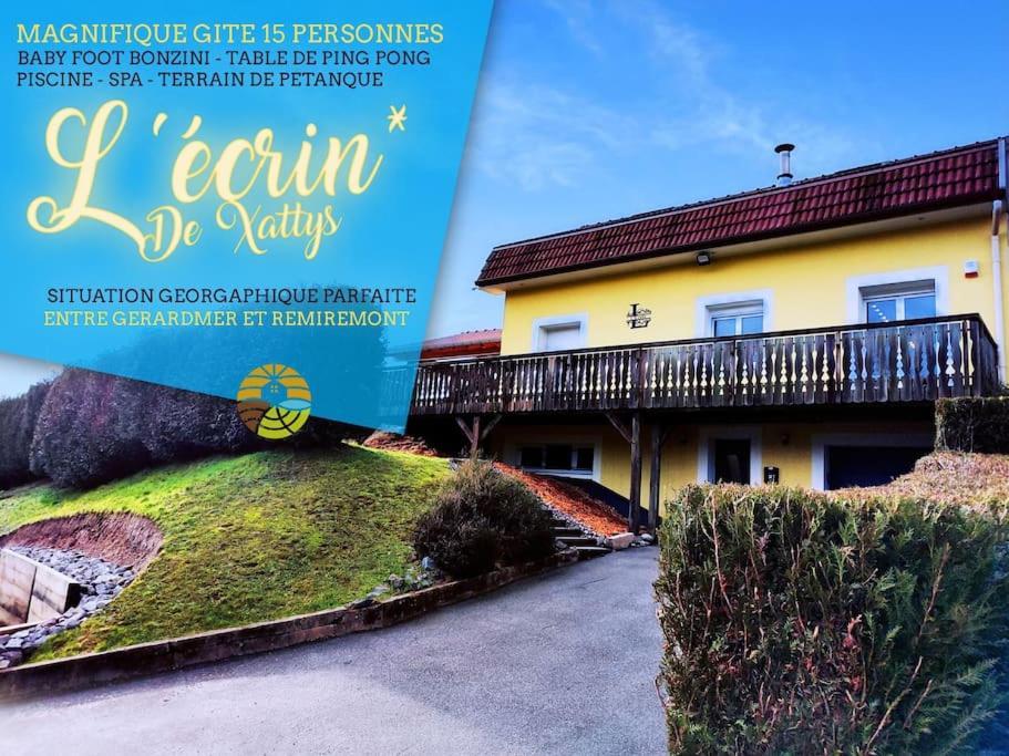 L'Ecrin De Xattys - Gite De Standing-Spa-Terrain De Petanque-Piscine-Switch-Baby-Foot Au Coeur Du Massif Vosgien Cleurie Exterior foto